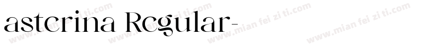 asterina Regular字体转换